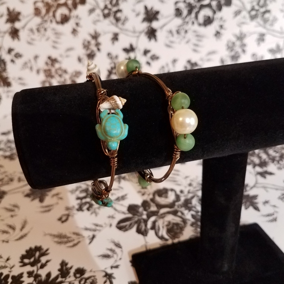 2 wire wrapped bracelet jlp3 - Picture 2 of 4